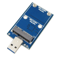 Miniatyrbilde 3 av 5: Msata til USB 3.0 harddisk-etui Msata USB-adapter Ekstern solid state disk-adapter Støtter 30x30