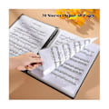 Miniatyrbillede 2 af 4: Nodemappe, 60 siders kapacitet, nodemappe/holder, passer til Letter Size A4, skrivbar & De BlueSilver