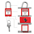 Miniatyrbillede 2 af 4: 5 stk. sæt Lockout Tagout lås Sikre hængelåse til Lock Out Tag Out stationer og enheder