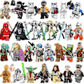 Miniatyrbilde 2 av 2: 29 stk Star Wars Byggeklosser Minifigur Luke Darth Vader Jedi Master Yoda Leke E