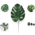 Miniatyrbilde 4 av 5: 24 stk 2 typer tropiske plante palmeblader kunstige palmeblader falske blader blader hawaiisk skilpadde