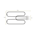 Miniatyrbillede 2 af 5: Grillvarmeelementer til Q240 Q2400-serie grill, reservedel til 70127 elektrisk varmeelement