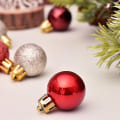 Miniatyrbilde 4 av 5: 99 stk bruddsikker julepyntsett Treballer til ferie bryllupsfest sesongpryd