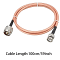 Miniatyrbilde 2 av 5: Lavt Tap RF Koaksialkabel Tilkobling Koaksialledning RG-142 N Hann til BNC Hann 100cm
