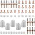 Miniatyrbillede 1 af 5: 65 Dele Pt31 Plasma Forbrugsstoffer Plasmaskærer Parkside Cut 30 40 50 Plasma Cut ^