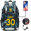 Miniatyrbilde 1 av 2: Golden State Warriors Stephen Curry Nr. 30 USB Skolesekk A5 Gul