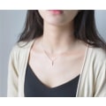 Miniatyrbild 2 av 5: 925 sterling silver kors hänge halsband för män kvinnor kristna smycken kors halsband 15,7 tum