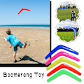 Miniatyrbild 4 av 5: Boomerang - V-formad leksak för barn för fritid, utomhusunderhållning, slumpmässig färg