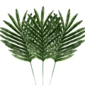 Miniatyrbilde 2 av 5: 24 stk 2 typer tropiske plante palmeblader kunstige palmeblader falske blader blader hawaiisk skilpadde