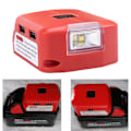 Miniatyrbillede 3 af 5: Bærbar Strømkilde Med LED Arbejdslys, 2 USB-porte Og DC-port Udskiftning Til M18 Strømkildeadapter Kompatibel Med M18