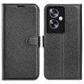 Pikkukuva 1 / 5: Oppo A79 5G -puhelimen kotelo magneettisella litsirakenteella, lompakolla ja jalustalla