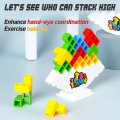 Miniatyrbild 2 av 5: 48 st Tetra Tower Balance Stacking Blocks Spel, Brädspel För 2 Spelare+ Familjespel, Fester Byggklossar Leksak ,100% Nytt