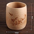 Miniatyrbillede 5 af 5: Naturlig Bambus Juice krus og kop Drikkekrus til Sake kaffe og te, 12 Designs at Vælge Imellem F