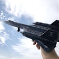 Miniatyrbillede 3 af 6: WW2 Militær Model SR-71 Blackbird Rekognosceringsfly Byggeklodser Brikker Legetøj Gaver