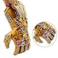 Pikkukuva 5 / 5: Led-valolla varustettu Thanos Infinity Gauntlet elektroniseen nyrkkiin PVC-käsineet paristoilla
