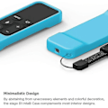 Miniatyrbillede 4 af 4: Skridsikkert silikoneetui med håndledsrem til Apple TV-fjernbetjening