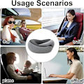 Miniatyrbild 6 av 7: Rese Nackkudde Memory Foam U-formad Kudde Snigelstil Rese Nackstöd Bärbar Justerbar Mjuk Middagslur Sovkuddar