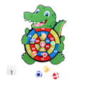 Miniatyrbilde 1 av 5: 1 Sett Tegneserie Klebrig Mål Ball Leker Dart Dartbrett Leketøy Klebrig Dart Ball Leketøy Klebrig Ball Leketøy Rask Crocodile style