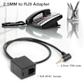 Miniatyrbillede 2 af 4: Forlængerkabel Adapter 2,5 mm Hanstik Til Rj9 4p4c Hun Konverter Ledning