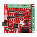 Miniatyrbilde 5 av 5: 4 Akse Mach3 Steppermotor Bevegelseskontroller Kort Breakout Board USB-grensesnitt
