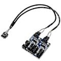 Miniatyrbilde 1 av 5: 9pin Header 1 Til 4 Splitter Port Multiplikator 30cm skjøtekabel