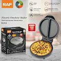 Miniatyrbillede 5 af 5: EK2716 Dobbelt Omelet Maker - Dobbelt Æggekoger med Non-Stick Plader, Dyb Fyld Elektrisk Multikoger, 2-3 Minutters Forvarmning - Bedre Valg fra JJGI