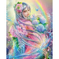 Miniatyrbild 1 av 4: Gör-det-själv 5d diamond painting, anime, kristall, broderi, duk 30x40 Cm