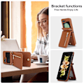 Miniatyrbillede 4 af 5: Z Flip 5 Wallet Etui, Crossbody Lynlås Læder Stand Etui Til Samsung Galaxy Z Flip 5 Med Kortholder Rose Gold