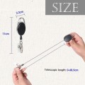 Miniatyrbilde 3 av 5: Badge Reel, 3 stk. Reel Clips Uttrekkbar Badgeholder med Nøkkelbelte Reel For Lmell Key