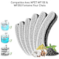 Miniatyrbilde 2 av 5: 6 stk. Katte Vannfontene Filter, Wf050tp, Wf100 Transparent Drikkevannskran med Super Stille Pumpe, Vanndispenser med Filter, Filtererstatning