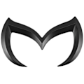Pikkukuva 1 / 4: Musta Paha M Logo Tunnusmerkki Mazda Kaikkiin Automalleihin Takaluukun Tarra Nimikyltti Black