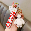 Miniatyrbilde 1 av 5: Big Hero nøkkelringer tegneserie Baymax dukke anheng nøkkelring for gutter jenter figur
