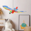 Miniatyrbild 4 av 5: Flygande Fågel Elektrisk Kattleksak Med LED-ljus, Självsysselsättande Kattleksak Interaktiv Simulering Flygande Örn Hängande Anti-tristess Husdjursleksak, Batteridriven Colour