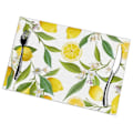 Miniatyrbild 1 av 5: Set med 6 frukt citron blommönster placemats för matbord platsmatta i kökstillbehör Cu
