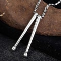 Miniatyrbilde 3 av 5: Rock Drumstick anheng Halskjede for menn Trommeslager gaver Rustfritt stål Drum Stick Halskjeder