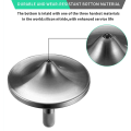 Miniatyrbillede 5 af 5: Spinning Top i rustfrit stål, Premium udsøgt perfekt balance Vellavet metal skrivebord Edc Little Fidget Toy (sølv, lille diameter 24 mm)