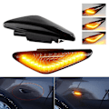 Miniatyrbild 2 av 5: 2 st LED Dynamiska Sidomarkeringsblinkers Sidolampa för X3 F25 X5 E70 X6 E71 E72 2007-2014