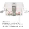 Miniatyrbillede 3 af 5: Digital Tæller Elektronisk Klikkertæller Magnetisk Høj Sensitiv Rækkenummer Xj-5j Klikkertæller Hvid Industriel Kontrol Switchhvid1stk)