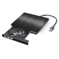 Miniatyrbilde 1 av 4: Ekstern CD DVD-stasjon, USB 3.0 Bærbar CD DVD +/-rw-stasjon Slank CD DVD-ROM Omskrivingsbrenner CD DVD-spiller for Laptop Desktop Macbook PC Windows L
