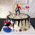 Miniatyrbilde 3 av 5: Mike 7 stk. Spider-Man Superhelt Figurer Superhelt Actionfigurer Leketøysett Temafest Dekor Borddekor Bursdagsfestutstyr Kaketopper