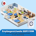 Miniatyrbillede 3 af 5: Ældre nødopkaldsknap/ældrealarmarmbånd/opkaldsknap/trådløs personsøger/ældresummer/hjem
