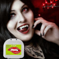 Pikkukuva 4 / 5: Sisäänvedettävät vampyyrin hampaat Cosplay-kulmahampaat Halloween-hammasproteesit Piilolaite Vampyyrin hammas lapsille ja aikuisille vampyyriksi