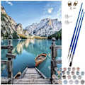 Miniatyrbild 1 av 9: Paint by Numbers Kit - 40x50cm - Boat Dock 740