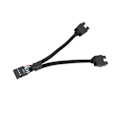 Pikkukuva 2 / 5: 2kpl Tietokoneen Emolevyn USB-jatkokaapeli 9 Pin 1 Naaras 2 Uros Y-jakaja Audio Hd Extensio