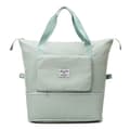 Stor kapasitet sammenleggbar reiseveske Kvinner reisebag Light Green