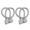 Pikkukuva 2 / 5: kpl Vahvat magneettiset verhonpidikkeet Solkikiinnikkeet grey 2PCS