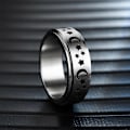 Miniatyrbild 4 av 5: Ångestdämpande fidgetring i rostfritt stål för kvinnor och män, fidget spinnerring smycke 7