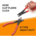 Miniatyrbilde 5 av 5: Slangeklemmetang Kraftig Clic & Clic-r Type Slangeklemmetang Svingbare drivaksler Vinkelklemme