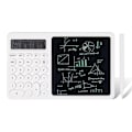 Miniatyrbillede 1 af 5: Lommeregner med LCD-skrivetavle, 2-i-1 skrivebordslommeregner med elektronisk kalender og tid