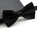 Miniatyrbild 4 av 5: Fluga Enfärgad Lätt Att Bära Polyester Justerbar Fluga Förknuten för Formella Tillfällen Qinhai Gold
